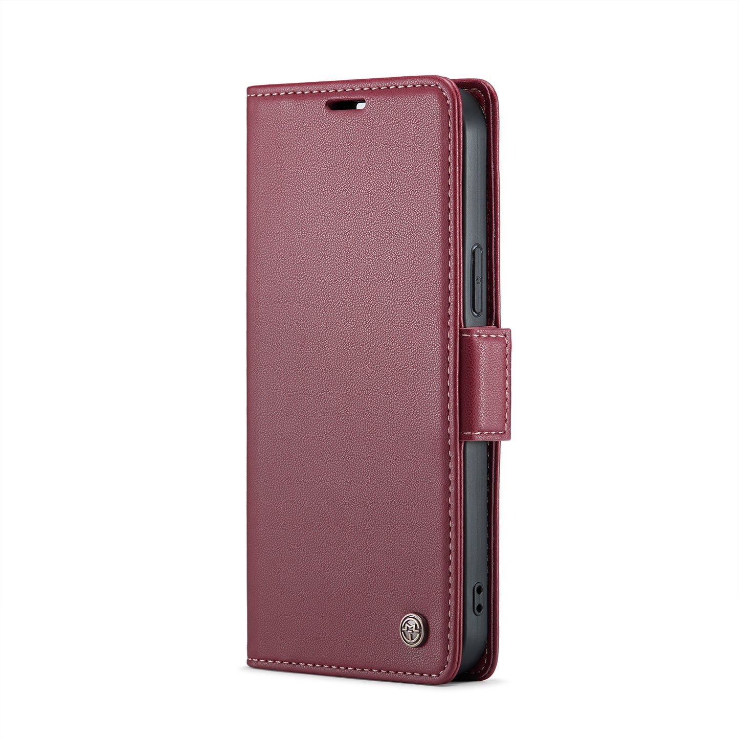 iPhone 12 Pro Max Case - RFID, Litchi Leather, Butterfly Buckle, Card Slot