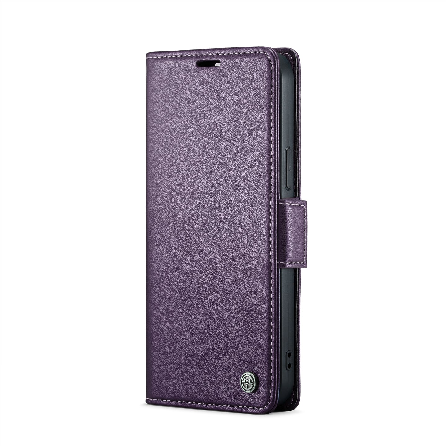 iPhone 12 Pro Max Case - RFID, Litchi Leather, Butterfly Buckle, Card Slot