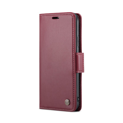 iPhone 11 Leather Case - RFID Anti-Theft, Butterfly Buckle, Litchi Texture, Card Slot