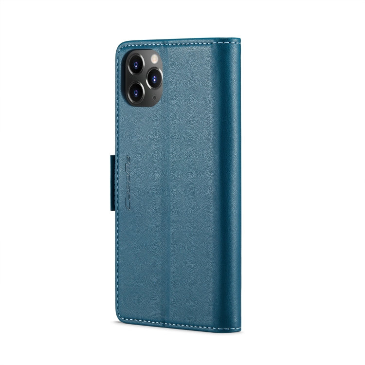 iPhone 11 Pro Leather Case - RFID Anti-Theft, Butterfly Buckle, Litchi Texture, Card Slot