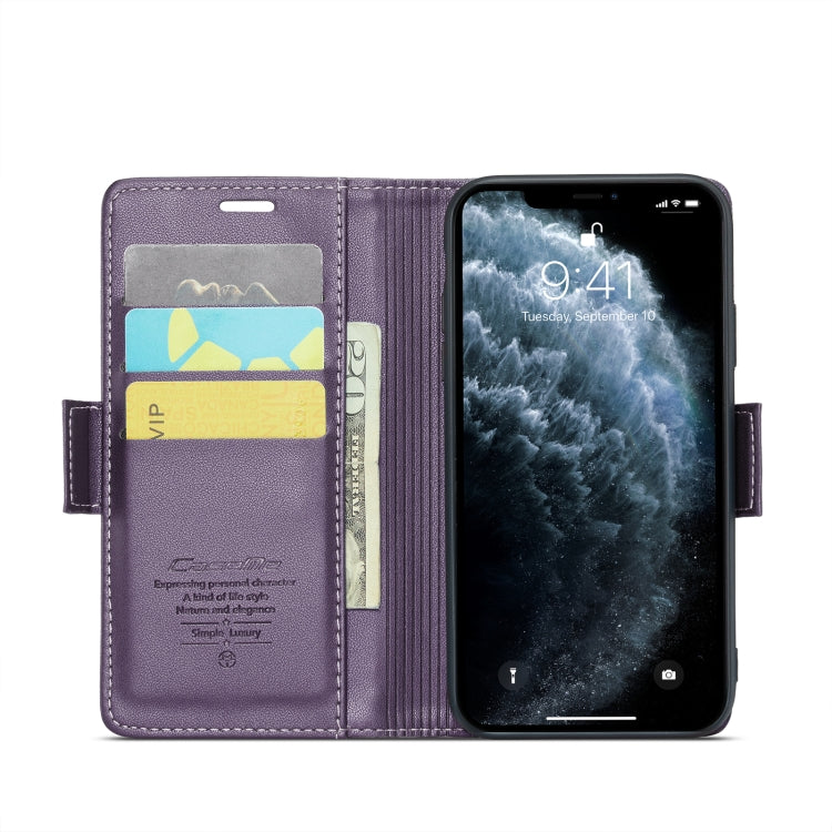 iPhone 11 Pro Leather Case - RFID Anti-Theft, Butterfly Buckle, Litchi Texture, Card Slot