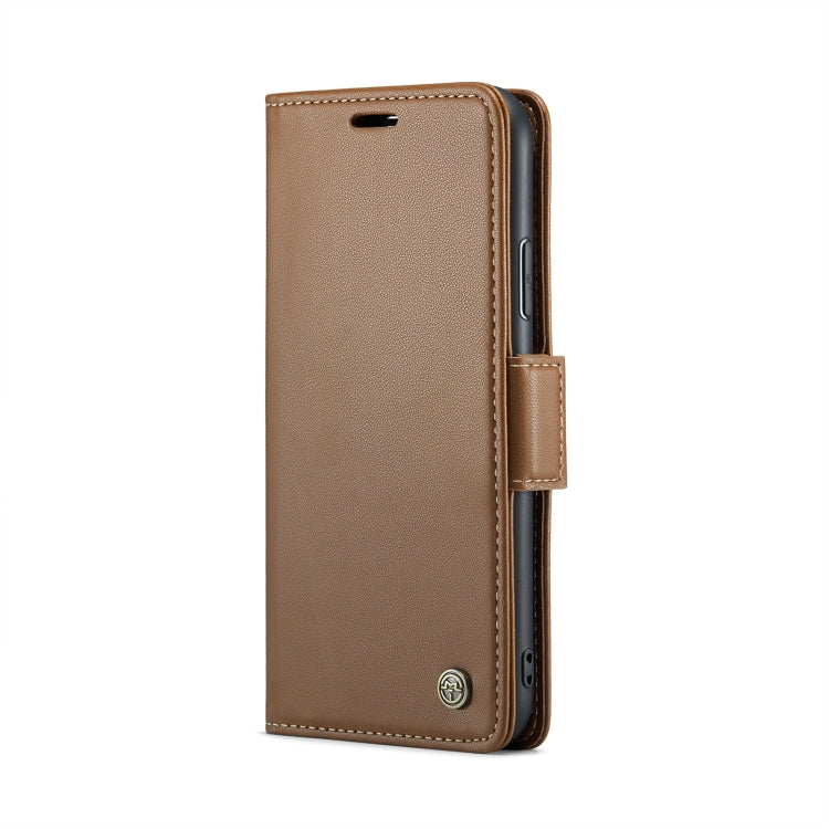 iPhone XS Leather Case - RFID Anti-Theft, Butterfly Buckle, Litchi Texture, Card Slot