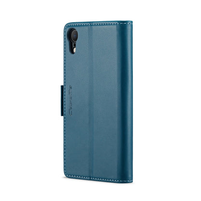 iPhone XR Leather Case - RFID Anti-Theft, Butterfly Buckle, Litchi Texture, Card Slot