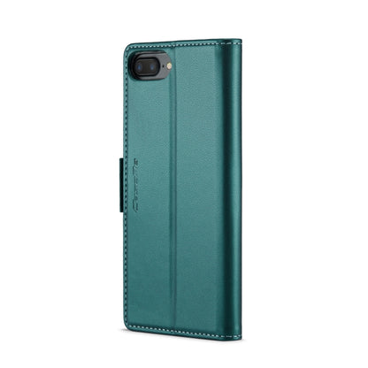 iPhone 6 Plus/7 Plus/8 Plus Leather Case - RFID Anti-Theft, Butterfly Buckle, Litchi Texture, Card Slot