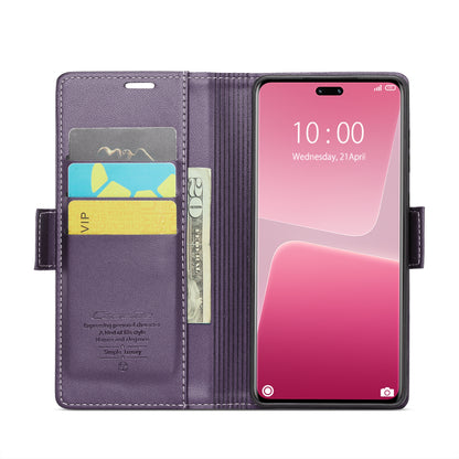 Xiaomi 13 Lite Leather Case - RFID Anti-Theft, Litchi Texture, Wallet & Stand Design