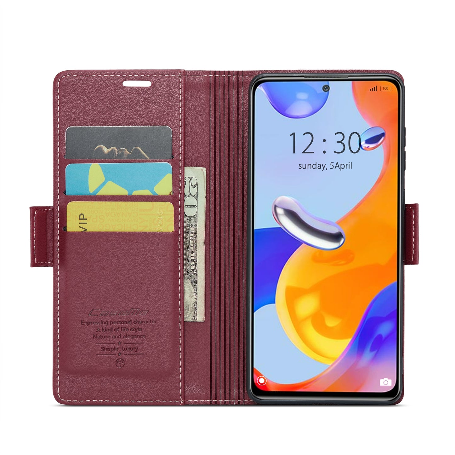 Xiaomi Redmi Note 11 Pro 5G Leather Case - RFID Anti-Theft, Litchi Texture, Wallet & Stand Design