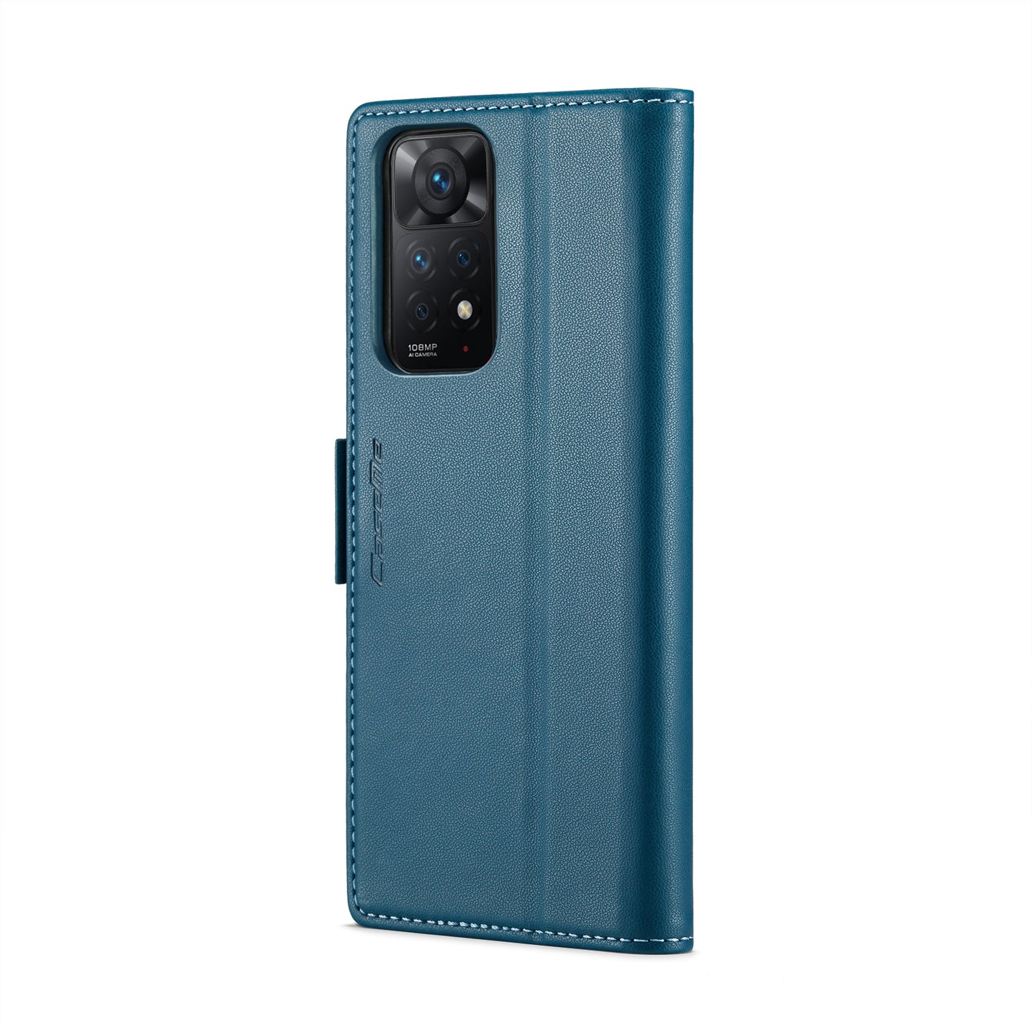 Xiaomi Redmi Note 11 Pro 5G Leather Case - RFID Anti-Theft, Litchi Texture, Wallet & Stand Design