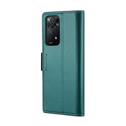 Xiaomi Redmi Note 11 Pro 5G Leather Case - RFID Anti-Theft, Litchi Texture, Wallet & Stand Design