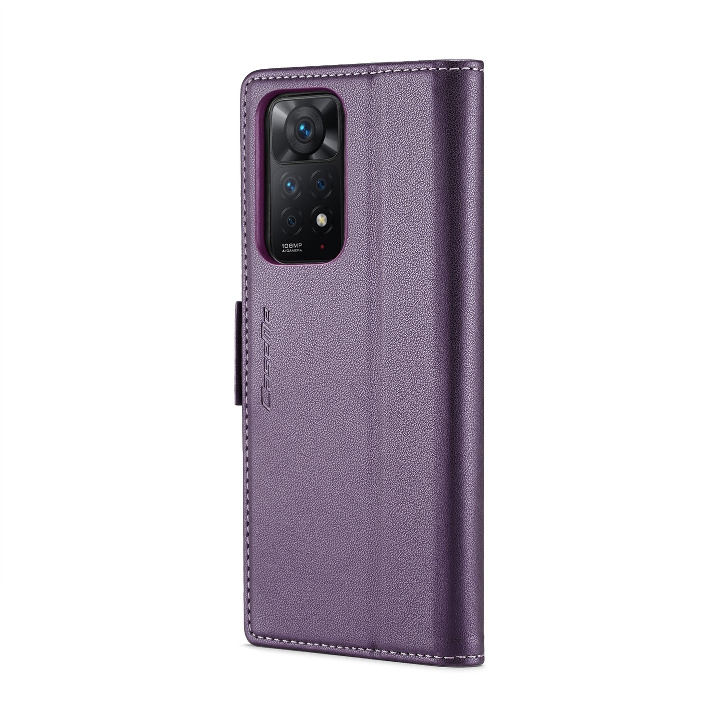 Xiaomi Redmi Note 11 Pro 5G Leather Case - RFID Anti-Theft, Litchi Texture, Wallet & Stand Design