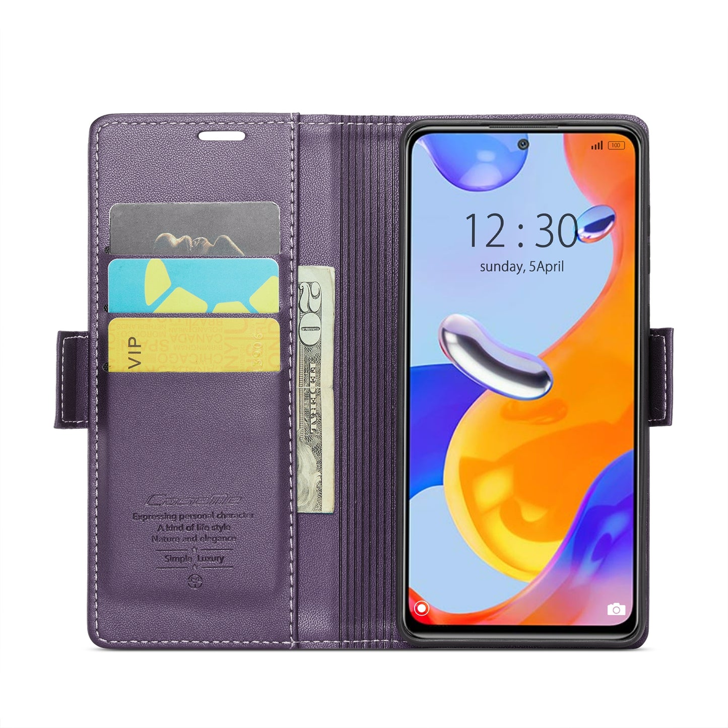 Xiaomi Redmi Note 11 Pro 5G Leather Case - RFID Anti-Theft, Litchi Texture, Wallet & Stand Design