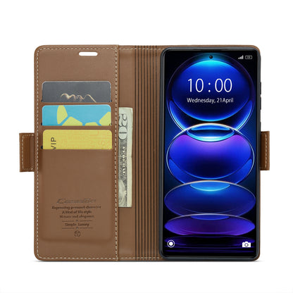 Xiaomi Poco X5 Pro 5G Leather Case - RFID Anti-Theft, Litchi Texture, Wallet & Stand Design