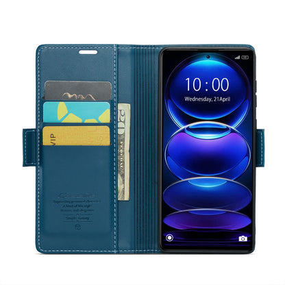 Xiaomi Poco X5 Pro 5G Leather Case - RFID Anti-Theft, Litchi Texture, Wallet & Stand Design