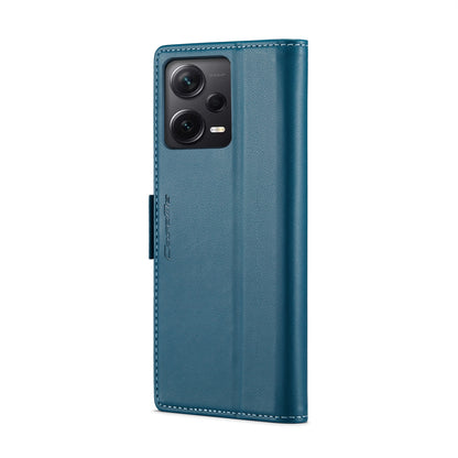 Xiaomi Redmi Note 12 Pro+ 5G Leather Case - RFID Anti-Theft, Litchi Texture, Wallet & Stand Design