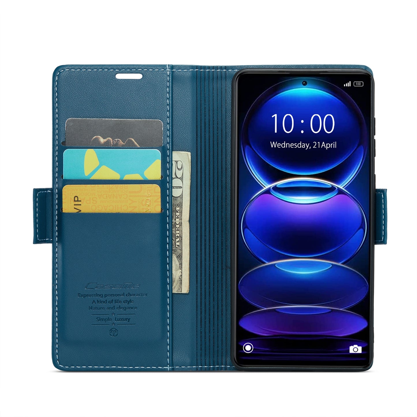 Xiaomi Redmi Note 12 Pro+ 5G Leather Case - RFID Anti-Theft, Litchi Texture, Wallet & Stand Design