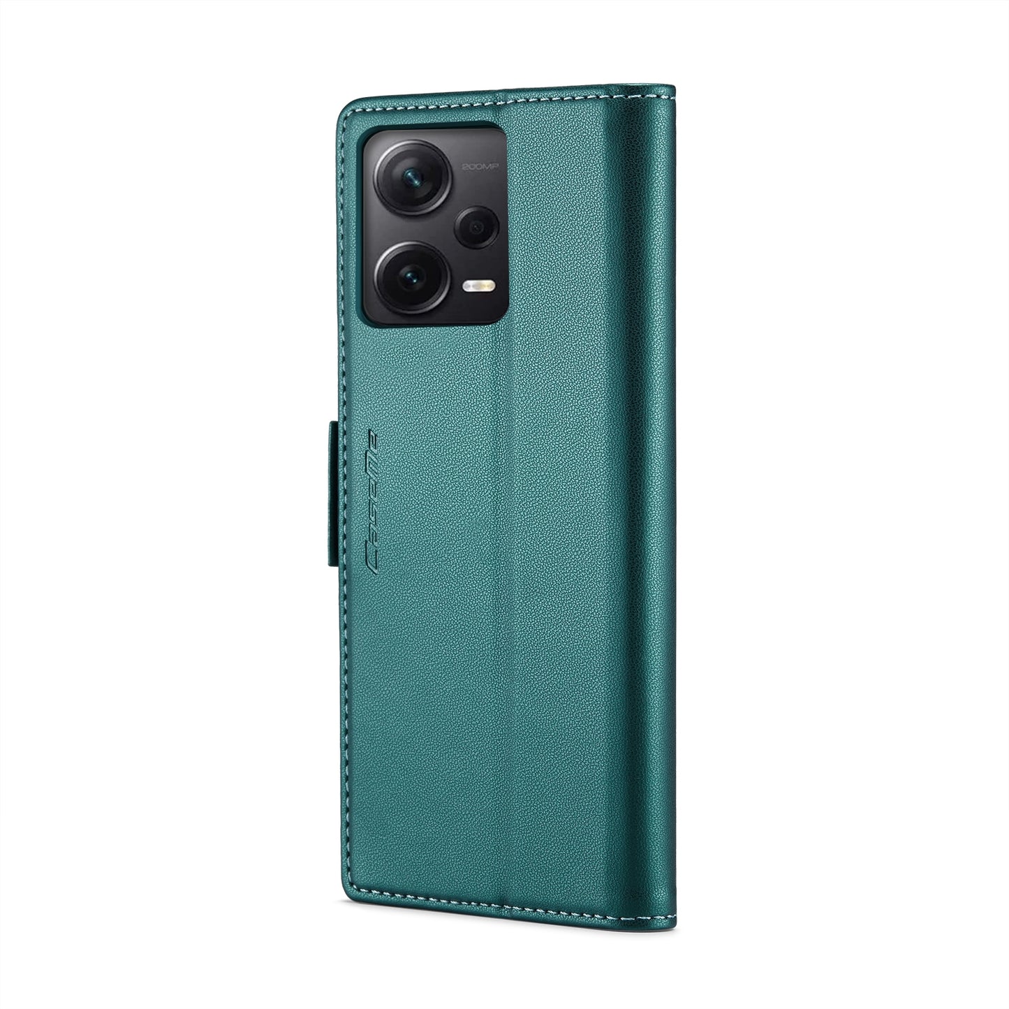 Xiaomi Redmi Note 12 Pro+ 5G Leather Case - RFID Anti-Theft, Litchi Texture, Wallet & Stand Design