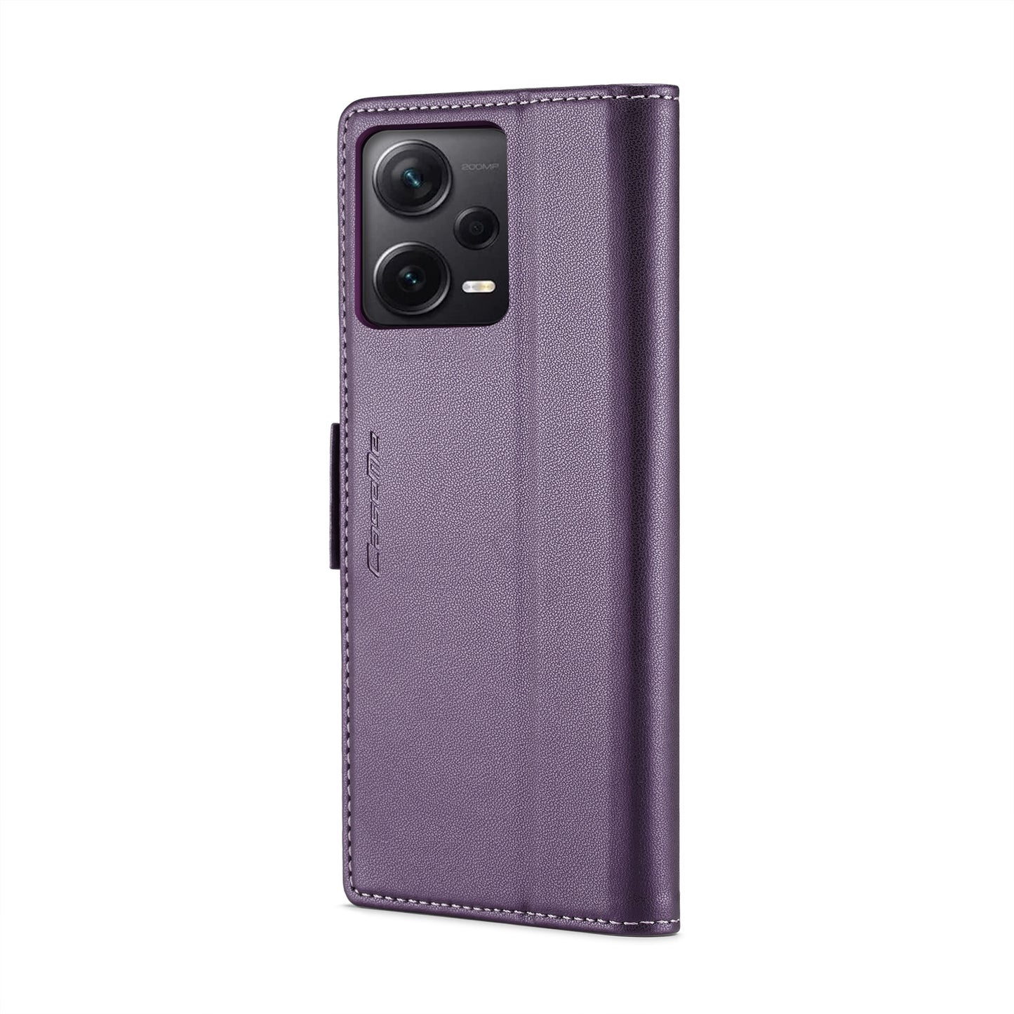 Xiaomi Redmi Note 12 Pro+ 5G Leather Case - RFID Anti-Theft, Litchi Texture, Wallet & Stand Design