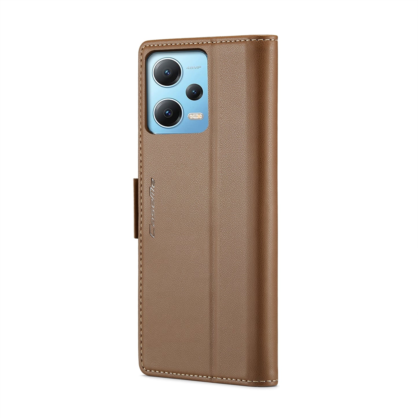 Xiaomi Poco X5 5G Leather Case - RFID Anti-Theft, Litchi Texture, Wallet & Stand Design