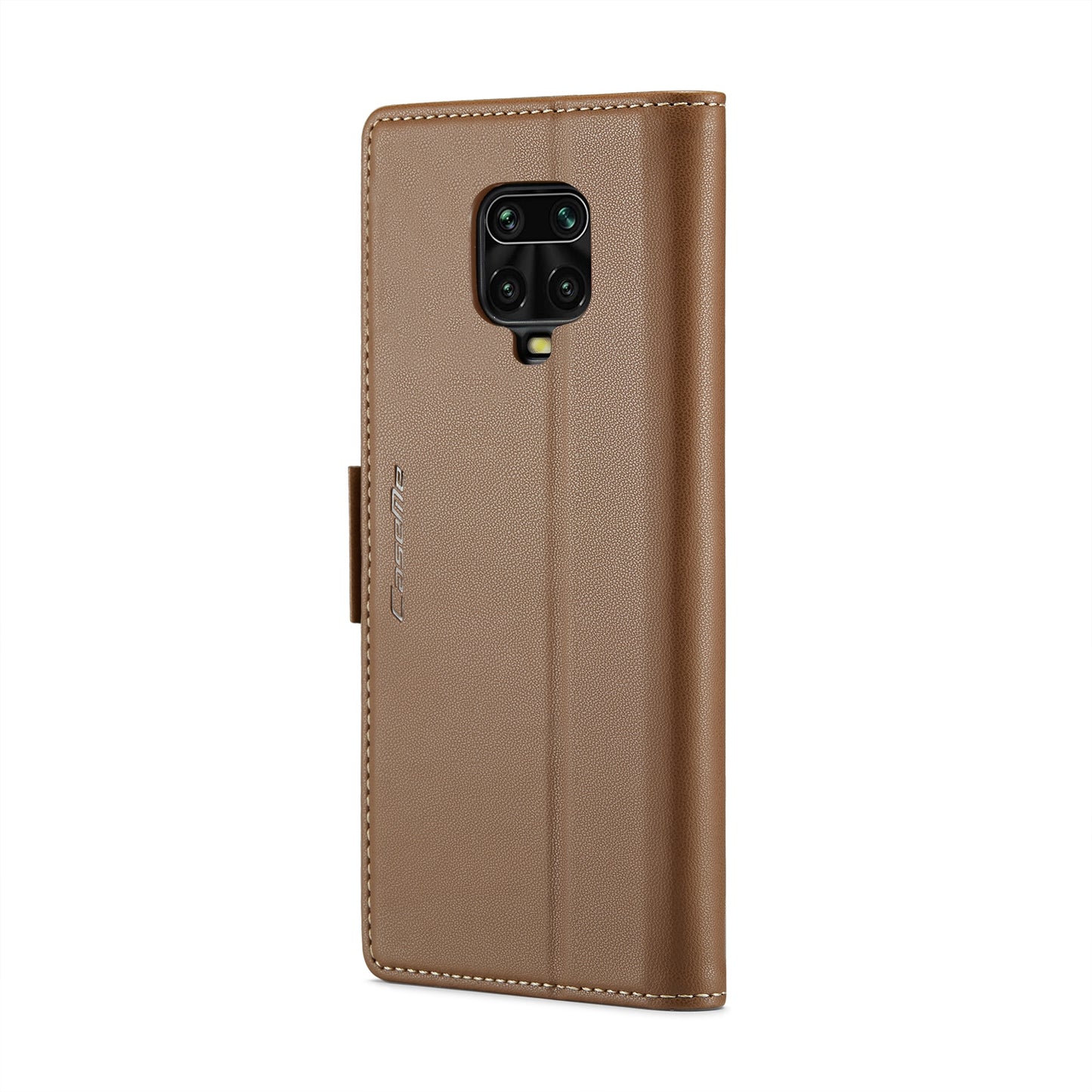 Xiaomi Redmi Note 9S/Note 9 Pro/Note 9 Pro Max Leather Case - RFID Anti-Theft, Litchi Texture, Wallet & Stand Design