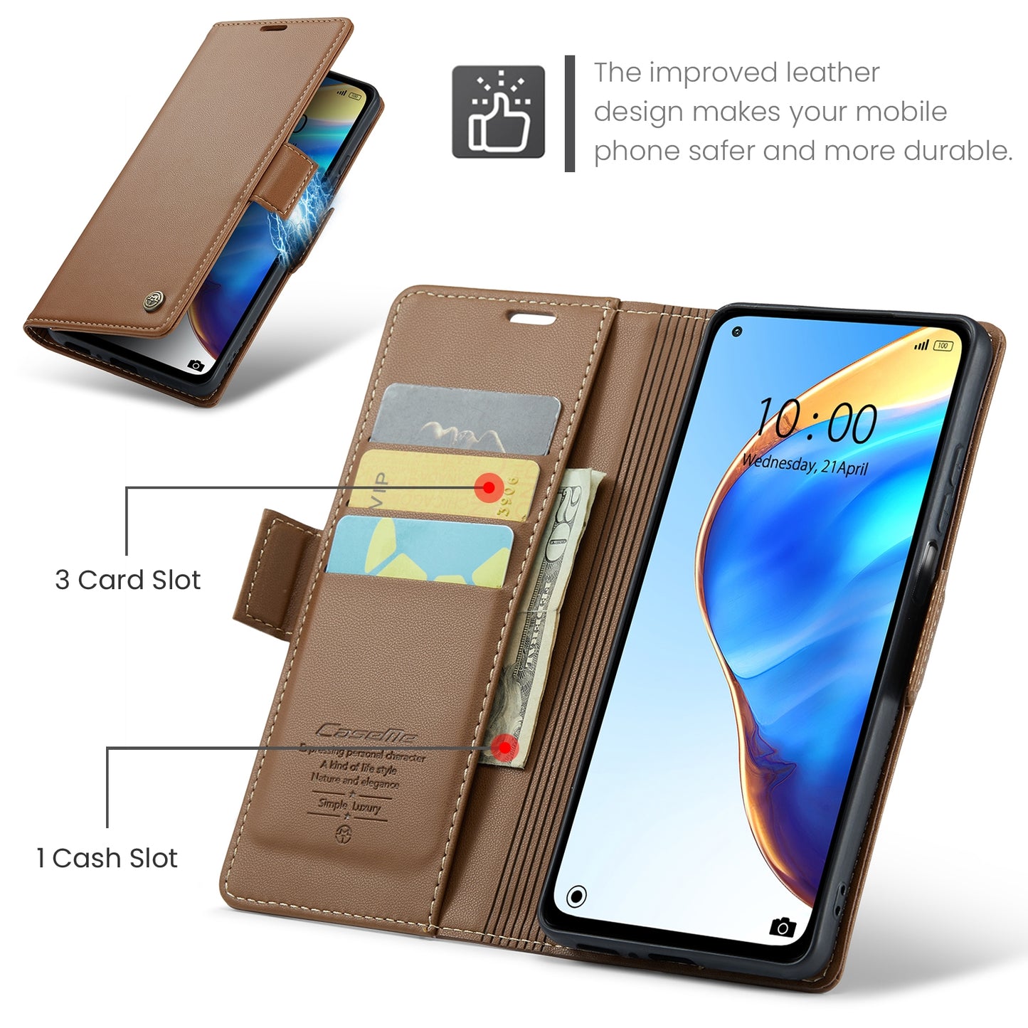 Xiaomi Mi 10T 5G／10T Pro 5G Leather Case - RFID Anti-Theft, Litchi Texture, Wallet & Stand Design