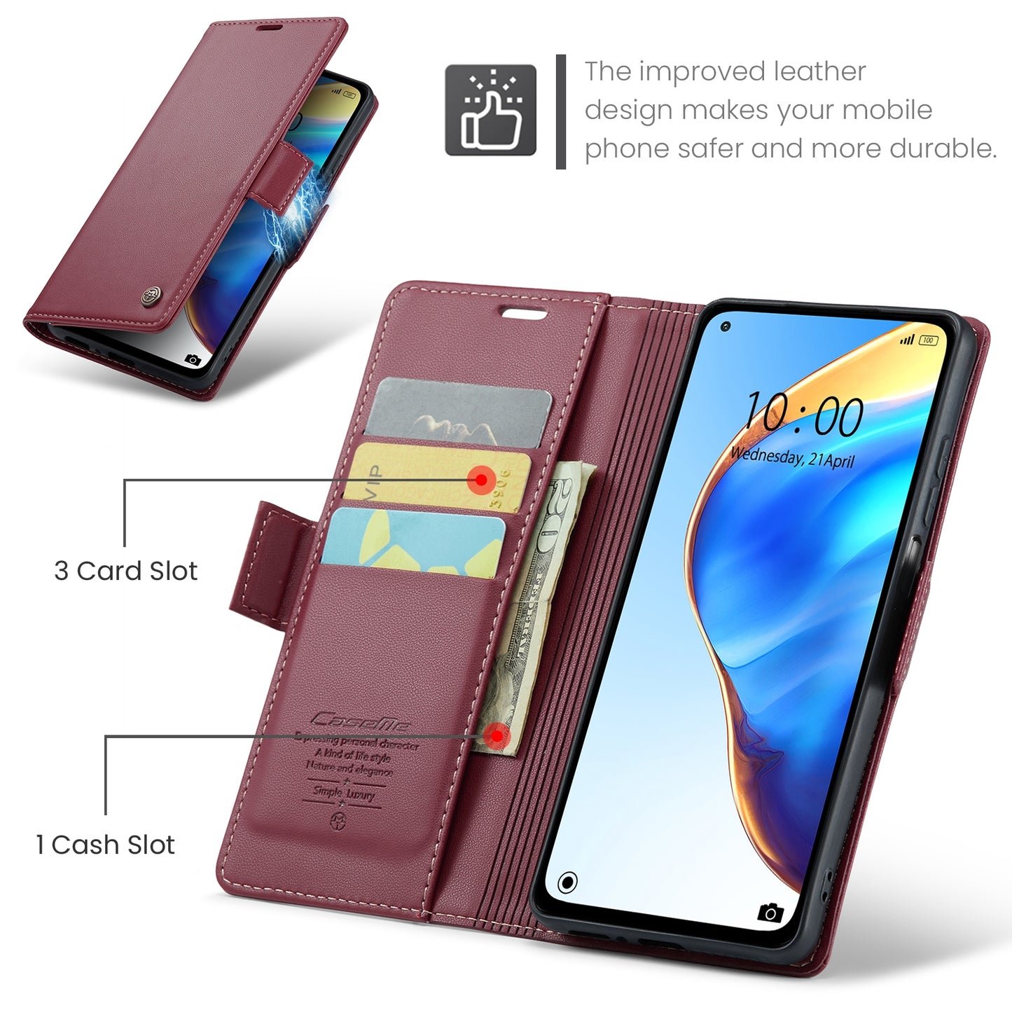 Xiaomi Mi 10T 5G／10T Pro 5G Leather Case - RFID Anti-Theft, Litchi Texture, Wallet & Stand Design