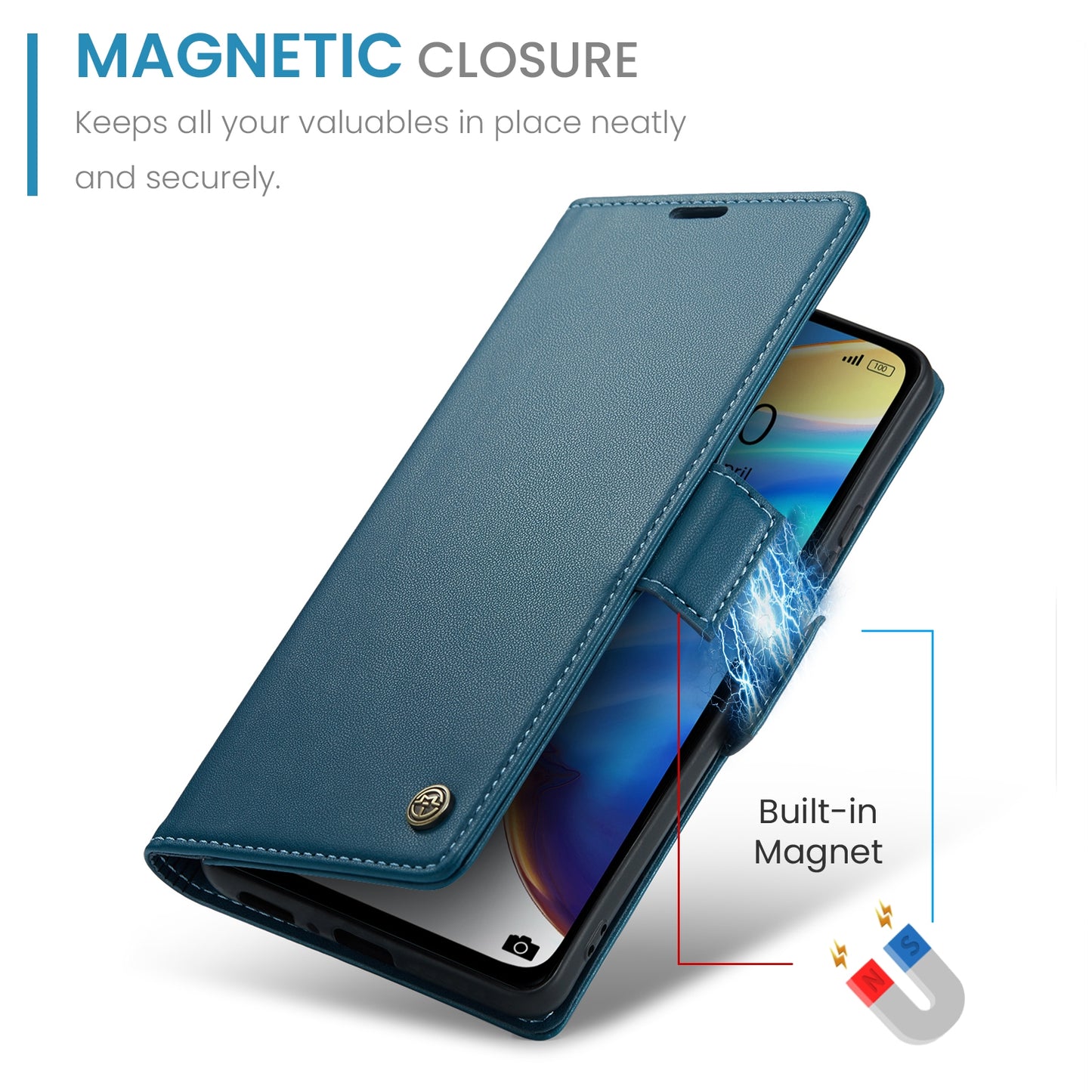 Xiaomi Mi 10T 5G／10T Pro 5G Leather Case - RFID Anti-Theft, Litchi Texture, Wallet & Stand Design