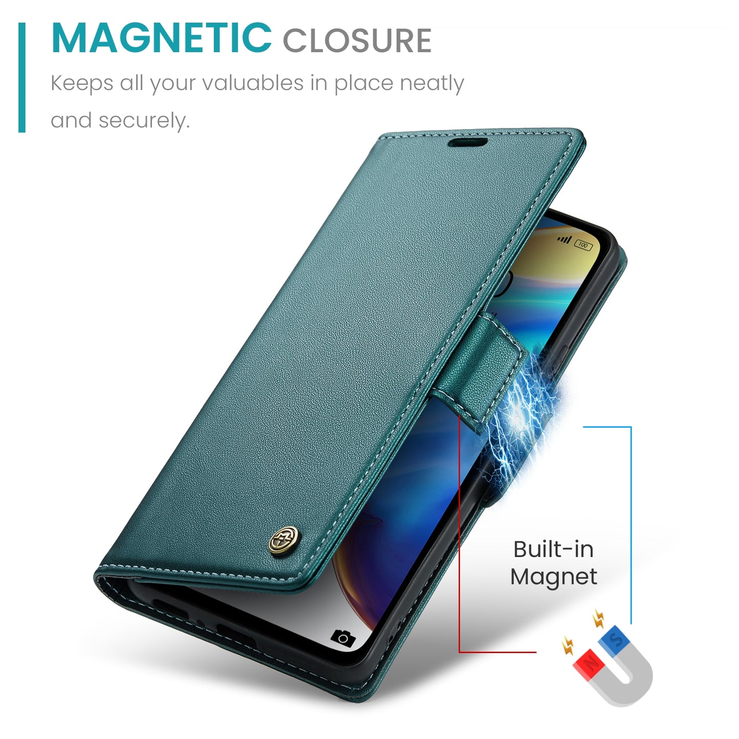 Xiaomi Mi 10T 5G／10T Pro 5G Leather Case - RFID Anti-Theft, Litchi Texture, Wallet & Stand Design