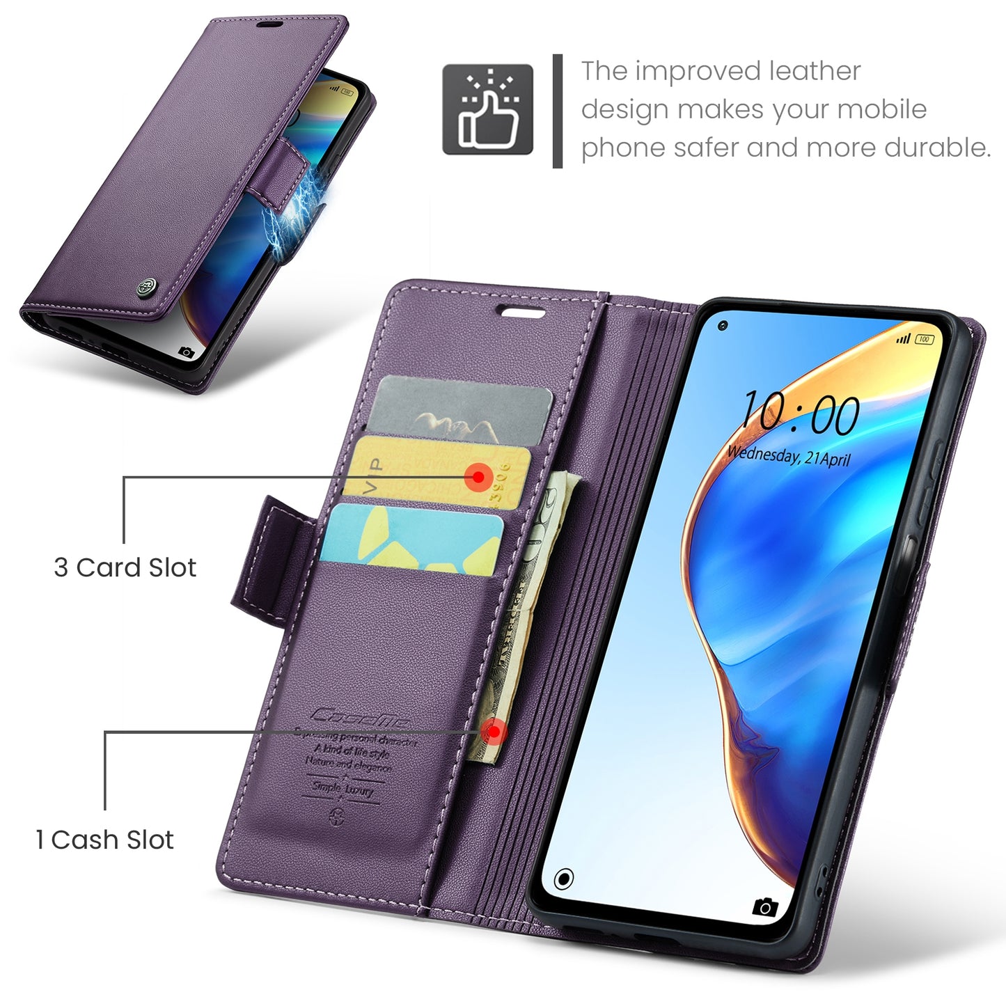 Xiaomi Mi 10T 5G／10T Pro 5G Leather Case - RFID Anti-Theft, Litchi Texture, Wallet & Stand Design