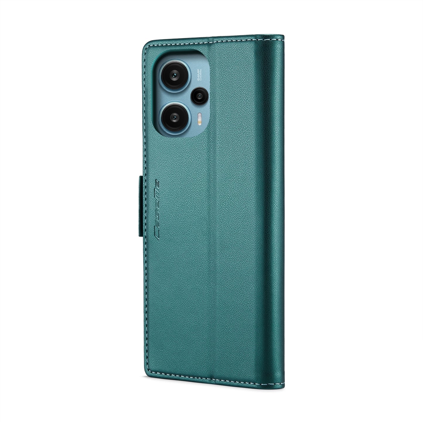 Xiaomi Poco F5 5G/Redmi Note 12 Turbo 5G Leather Case - RFID Anti-Theft, Litchi Texture, Wallet & Stand Design