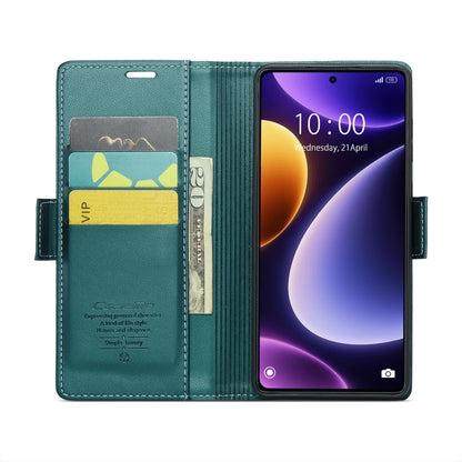 Xiaomi Poco F5 5G/Redmi Note 12 Turbo 5G Leather Case - RFID Anti-Theft, Litchi Texture, Wallet & Stand Design