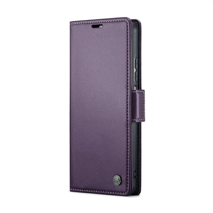 Xiaomi Poco F5 5G/Redmi Note 12 Turbo 5G Leather Case - RFID Anti-Theft, Litchi Texture, Wallet & Stand Design