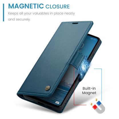 Xiaomi Redmi 12 4G／12 5G／Note 12R／POCO M6 Pro 5G Leather Case - RFID Anti-Theft, Litchi Texture, Wallet & Stand Design