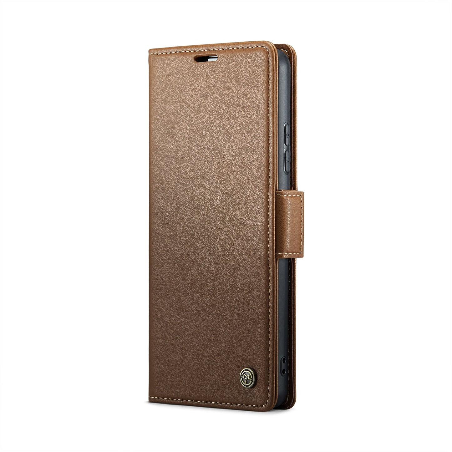 Xiaomi 14 Leather Case - RFID Anti-Theft, Litchi Texture, Wallet & Stand Design