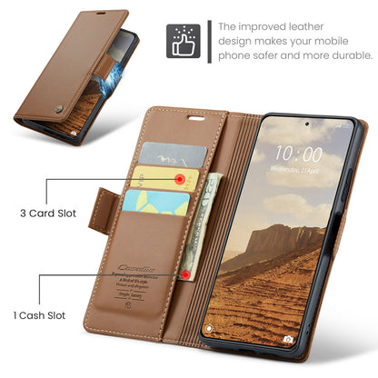 Xiaomi 14 Leather Case - RFID Anti-Theft, Litchi Texture, Wallet & Stand Design