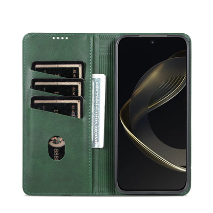 Huawei Nova 11 Leather Wallet Case with Card Holder & Magnetic Closure