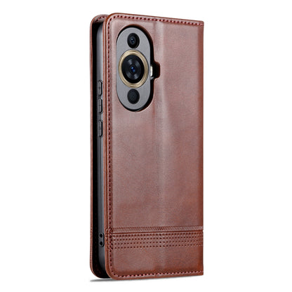 Huawei Nova 11 Leather Wallet Case with Card Holder & Magnetic Closure