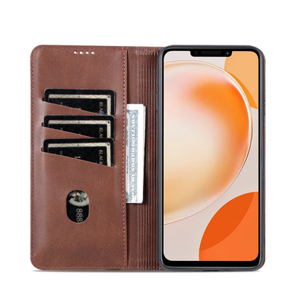 Huawei Enjoy 60X Leather Wallet Case with Card Holder & Magnetic Closure