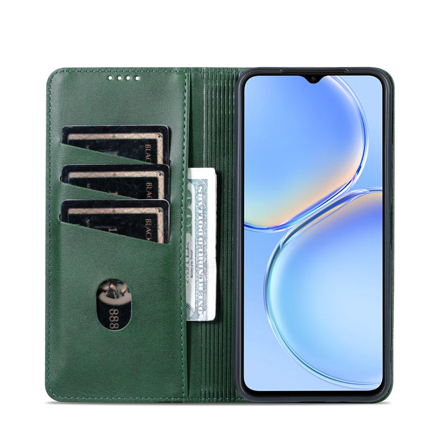 Huawei Maimang A20 Leather Wallet Case with Card Holder & Magnetic Closure