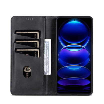 Huawei Enjoy 70 Leather Wallet Case with Card Holder & Magnetic Closure