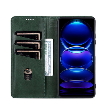 Huawei Enjoy 70 Leather Wallet Case with Card Holder & Magnetic Closure