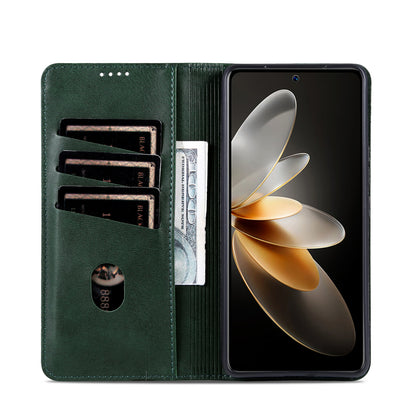 Huawei Nova 12 Leather Wallet Case with Card Holder & Magnetic Closure