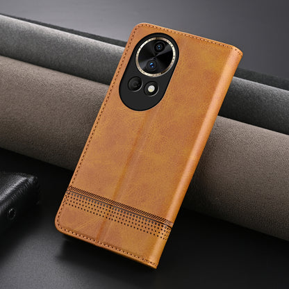 Huawei Nova 12 Pro Leather Wallet Case with Card Holder & Magnetic Closure