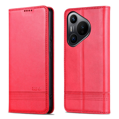 Huawei Pura 70 Leather Wallet Case with Card Holder & Magnetic Closure