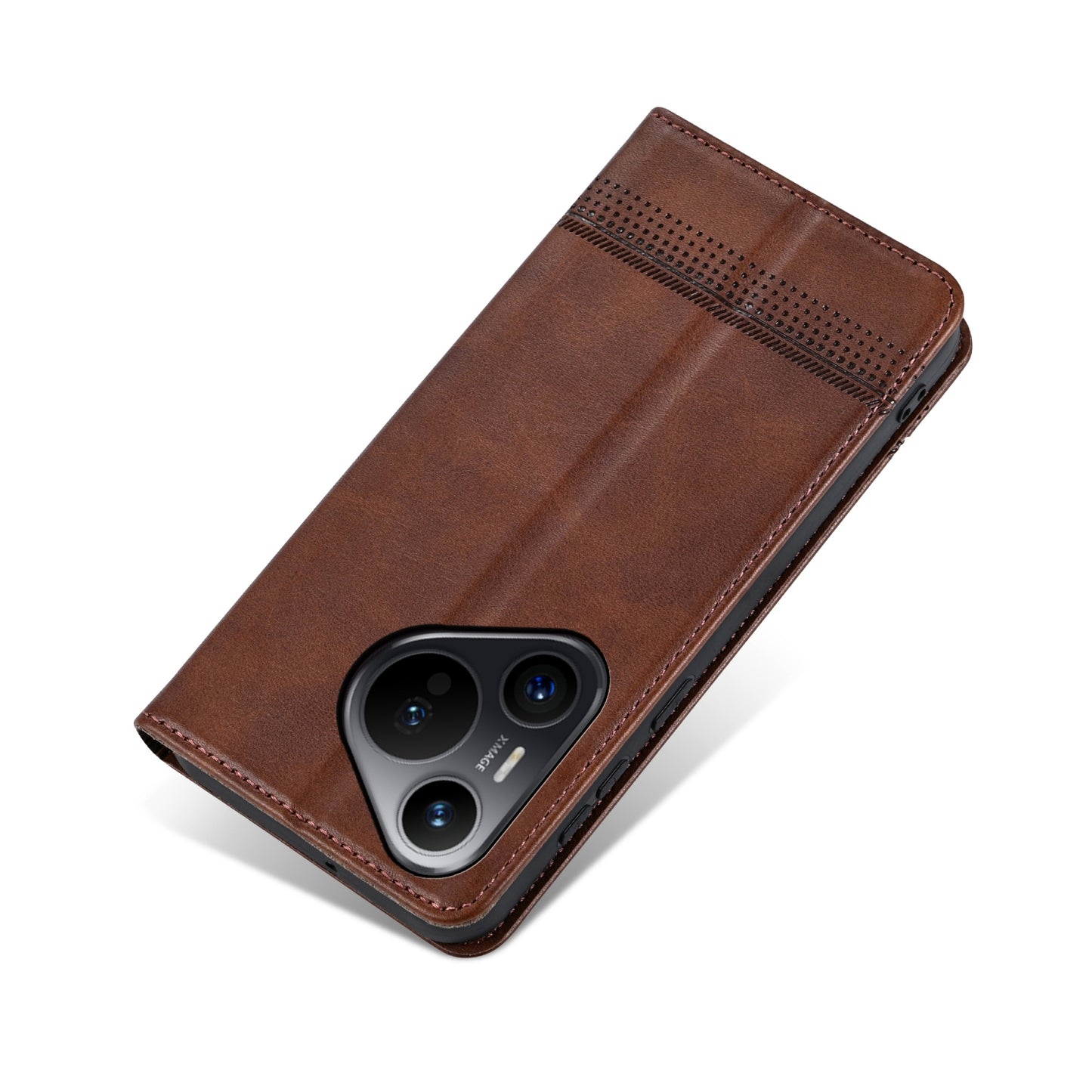 Huawei Pura 70 Leather Wallet Case with Card Holder & Magnetic Closure