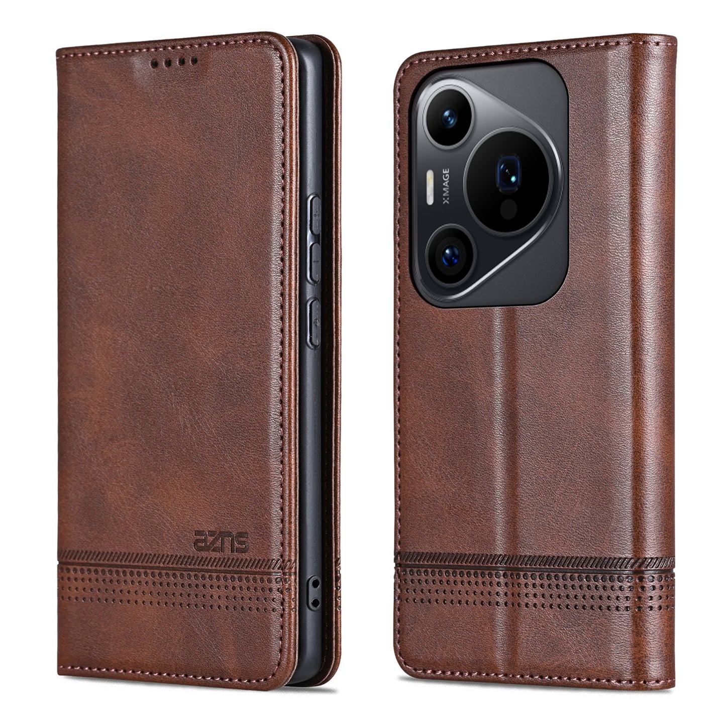 Huawei Pura 70 Pro/70 Pro+ Leather Wallet Case with Card Holder & Magnetic Closure