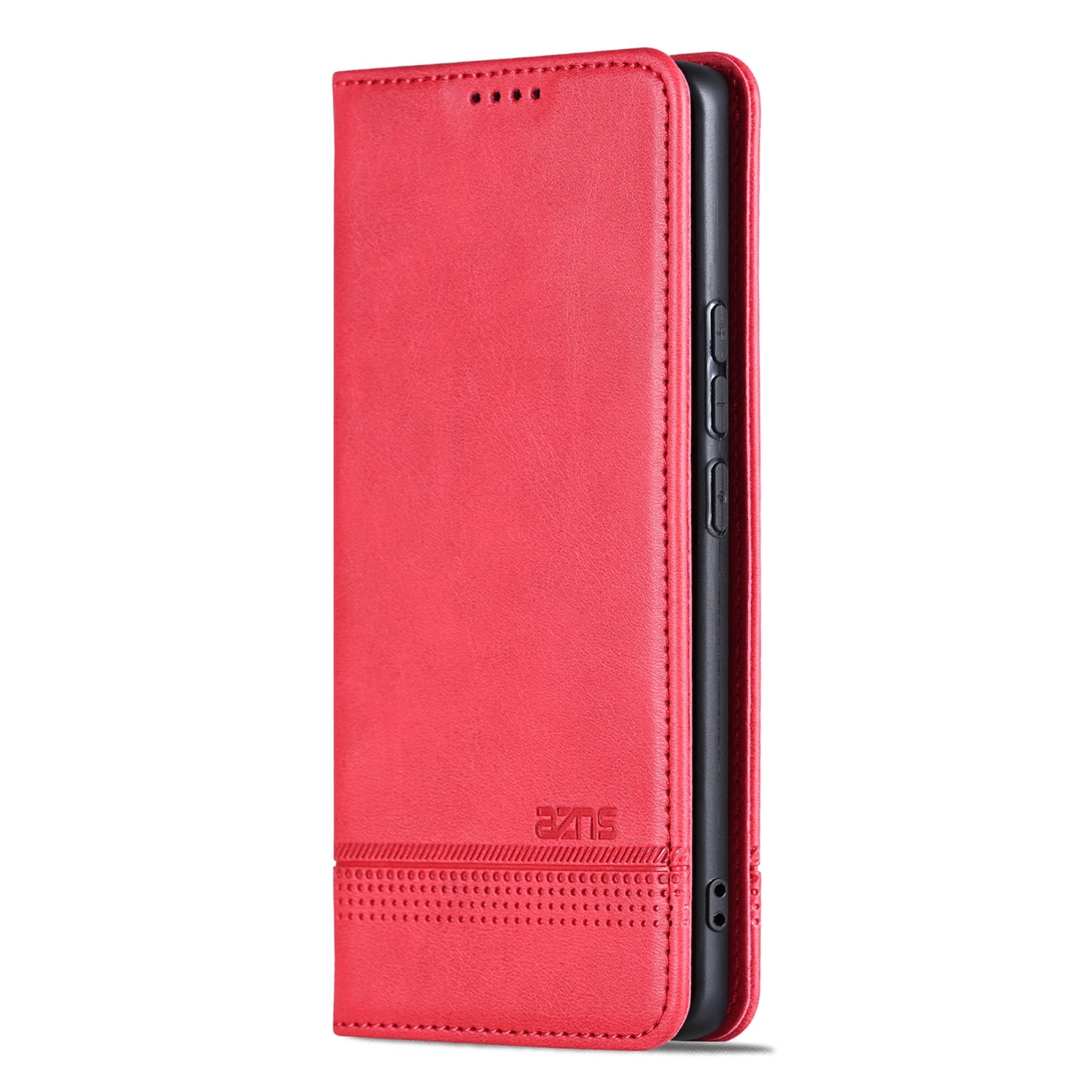 Huawei Pura 70 Pro/70 Pro+ Fine Hole Leather Wallet Case with Card Holder & Magnetic Closure