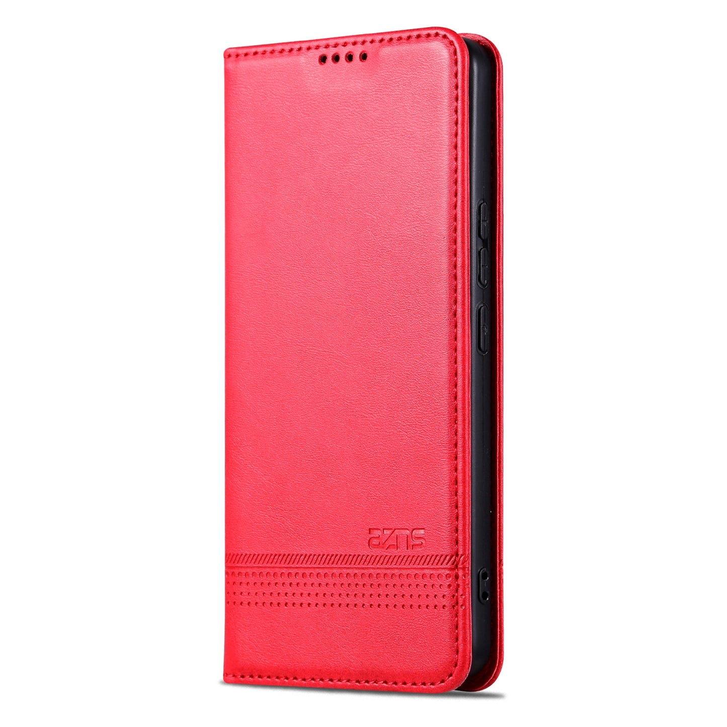 Huawei Pura 70 Fine Hole Leather Wallet Case with Card Holder & Magnetic Closure