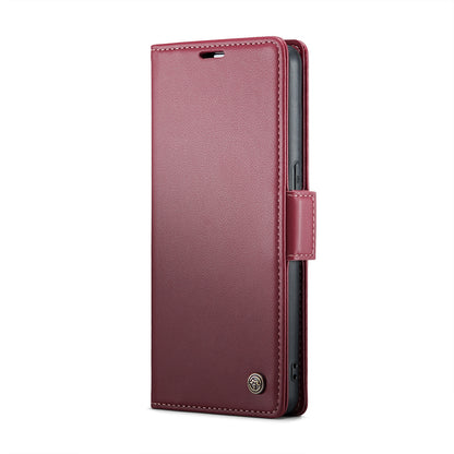 OPPO Reno8 Pro 5G Leather Case - RFID Anti-theft, Butterfly Buckle, Litchi Texture, Card Slot & Stand