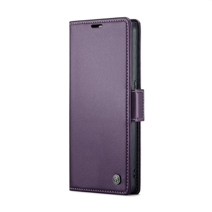 OPPO Reno8 T 4G Leather Case - RFID Anti-theft, Butterfly Buckle, Litchi Texture, Card Slot & Stand