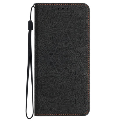 Samsung Galaxy A02s 166mm Embossed Leather Case with Card Holder & Stand