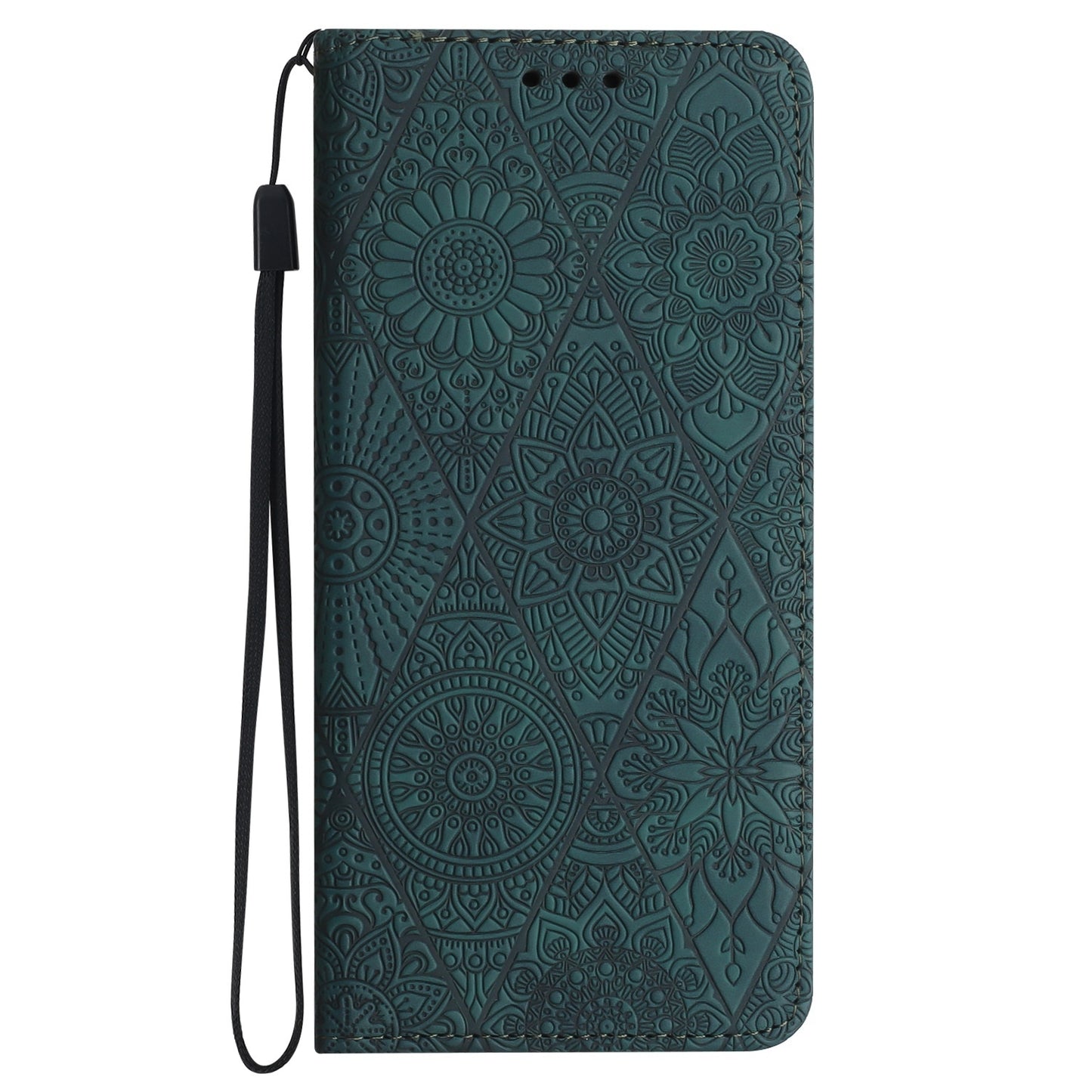 Samsung Galaxy S10e Embossed Leather Case with Card Holder & Stand